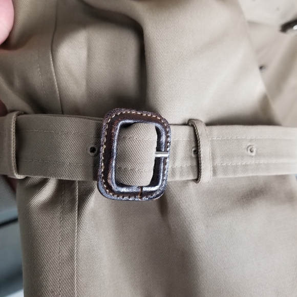 Nordstrom trench coat mens size 42 large unisex camel - Picture 10 of 10